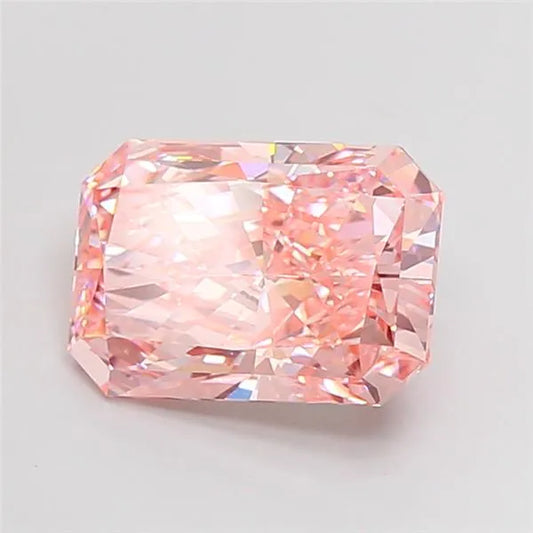 6.07ct Radiant Lab Grown Diamond (Colour Fancy Vivid Pink, Clarity VS1, IGI Certified)