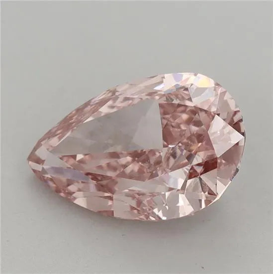 2.99ct Pear Lab Grown Diamond (Colour Fancy Vivid Pink, Clarity VVS2, IGI Certified)