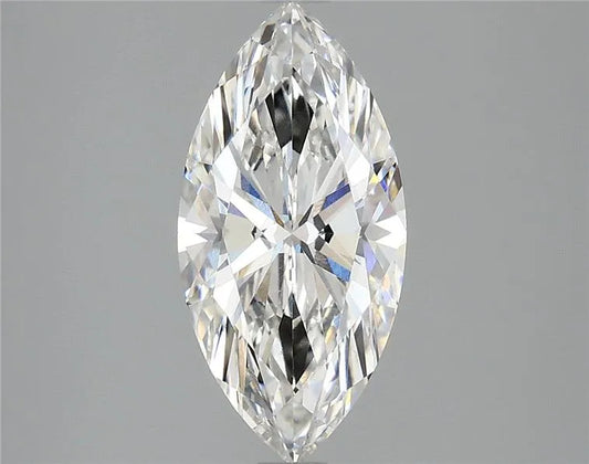 2.03ct Marquise Lab Grown Diamond (Colour F, Clarity VVS2, IGI Certified)