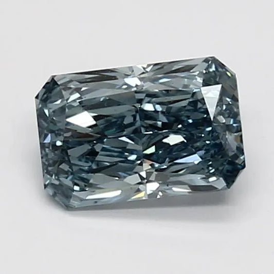 1.04ct Radiant Lab Grown Diamond (Colour Fancy Vivid Blue, Clarity VS2, IGI Certified)