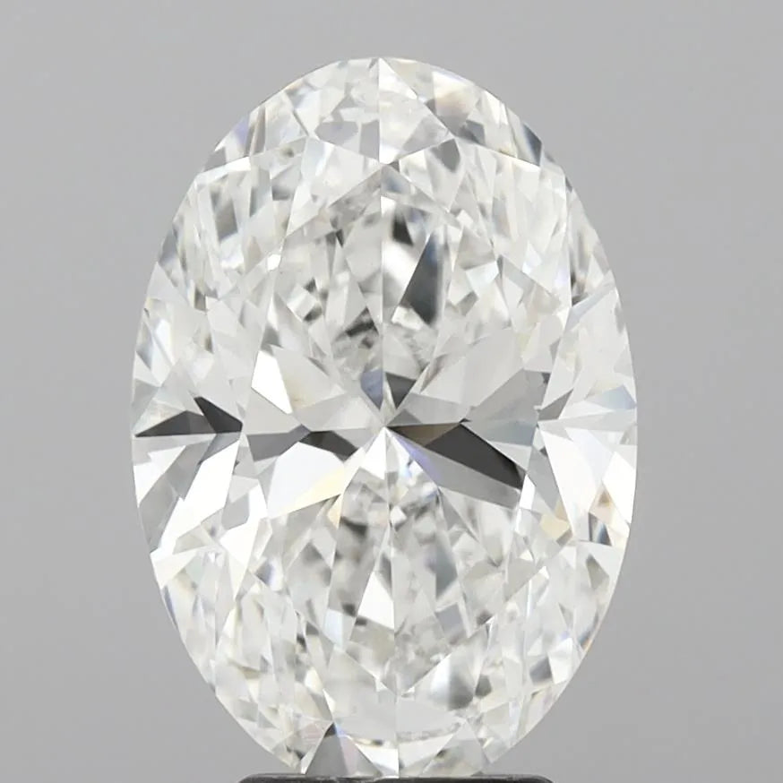 4.13ct Oval Lab Grown Diamond (Colour F, Clarity VVS2, IGI Certified)