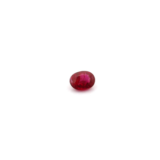 0.25ct Oval Natural Ruby (Colour Red, Clarity Slightly Included, Cut Faceted)