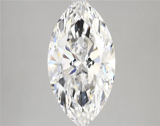 3.75ct Marquise Lab Grown Diamond (Colour D, Clarity VVS2, IGI Certified)
