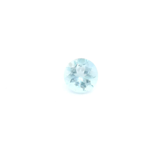 0.50ct Round Natural Aquamarine (Colour Blue, Clarity Eye Clean, Cut Faceted)