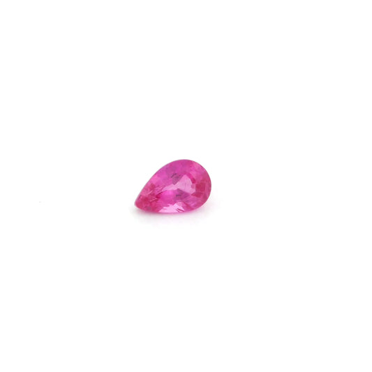 0.49ct Pear Natural Ruby (Colour Red, Clarity Slightly Included, Cut Faceted)