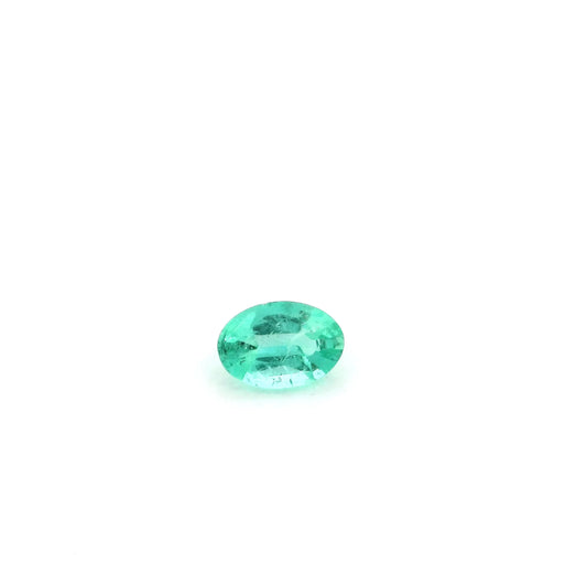 0.41ct Oval Natural Emerald (Colour Green, Clarity Slightly Included, Cut Faceted)