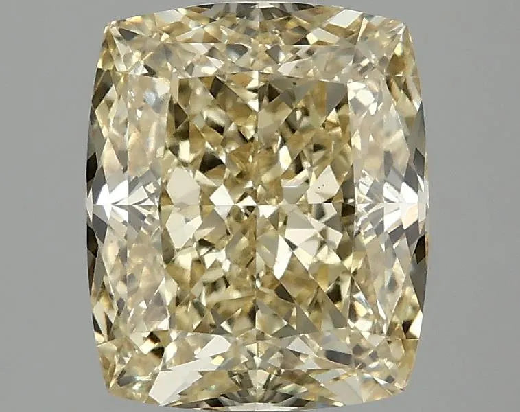 3.05ct Cushion modified Lab Grown Diamond (Colour Fancy Vivid Yellow, Clarity VS1, IGI Certified)