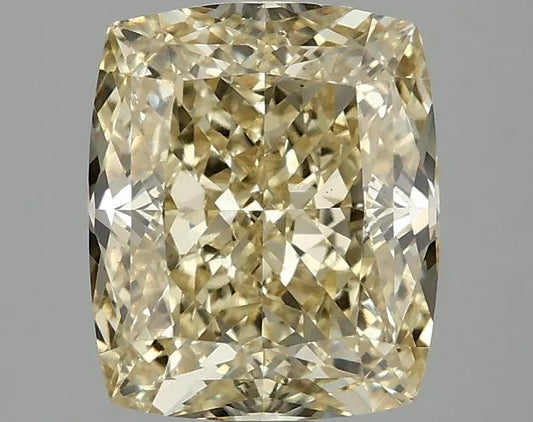 3.05ct Cushion modified Lab Grown Diamond (Colour Fancy Vivid Yellow, Clarity VS1, IGI Certified)