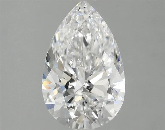 2.02ct Pear Lab Grown Diamond (Colour E, Clarity VVS2, IGI Certified)