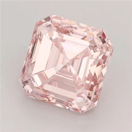 2.61ct Square emerald Lab Grown Diamond (Colour Fancy Intense Pink, Clarity VS1, IGI Certified)
