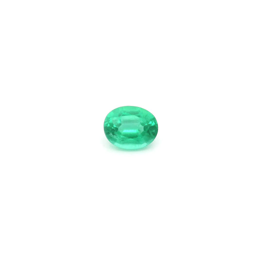 0.45ct Oval Natural Emerald (Colour Green, Clarity Eye Clean, Cut Faceted)