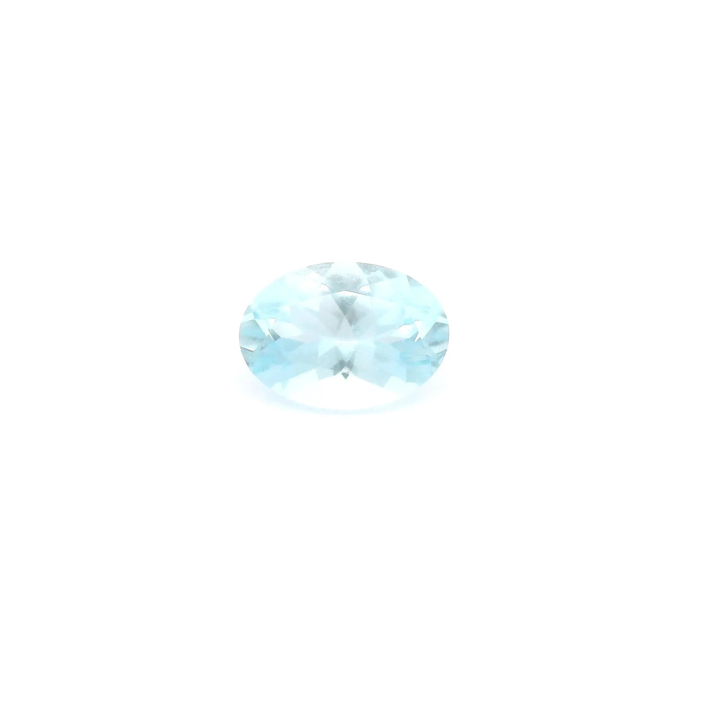0.68ct Oval Natural Aquamarine (Colour Blue, Clarity Eye Clean, Cut Faceted)