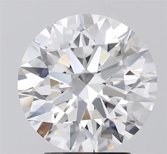3.07ct Round Lab Grown Diamond (Colour E, Clarity VVS2, Cut ID, IGI Certified)