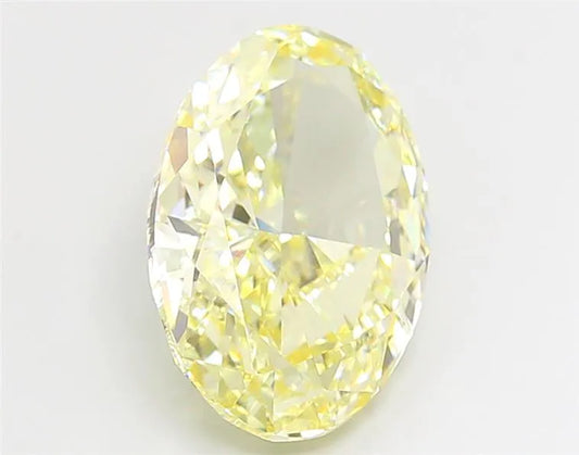 6.01ct Oval Lab Grown Diamond (Colour Fancy Yellow, Clarity VVS2, IGI Certified)