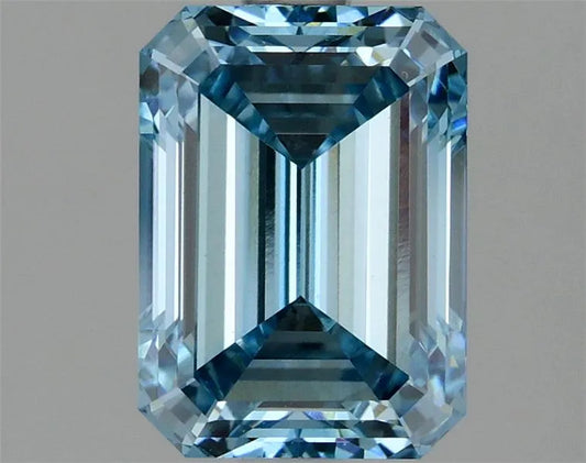 2.04ct Emerald Lab Grown Diamond (Colour Fancy Intense Blue, Clarity VVS2, IGI Certified)