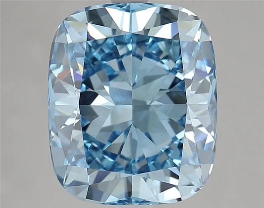5.20ct Cushion modified Lab Grown Diamond (Colour Fancy Vivid Blue, Clarity VVS2, IGI Certified)