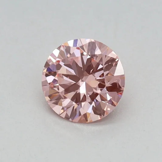0.28ct Round Lab Grown Diamond (Colour Fancy Intense Pink, Clarity VVS1, Cut EX, IGI Certified)