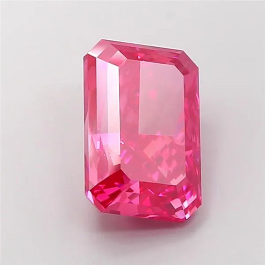 7.04ct Radiant Lab Grown Diamond (Colour Fancy Vivid Pink, Clarity VS1, IGI Certified)