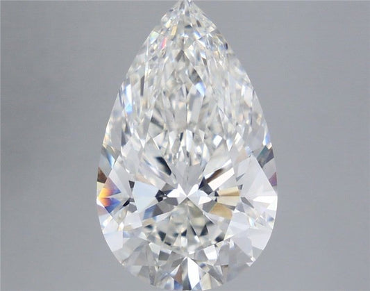 5.09ct Pear Cut Lab Grown Diamond (Color: G Clarity: VS1)