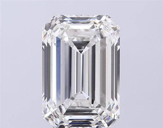 5.10ct Emerald Cut Lab Grown Diamond (Color: F Clarity: VS1)