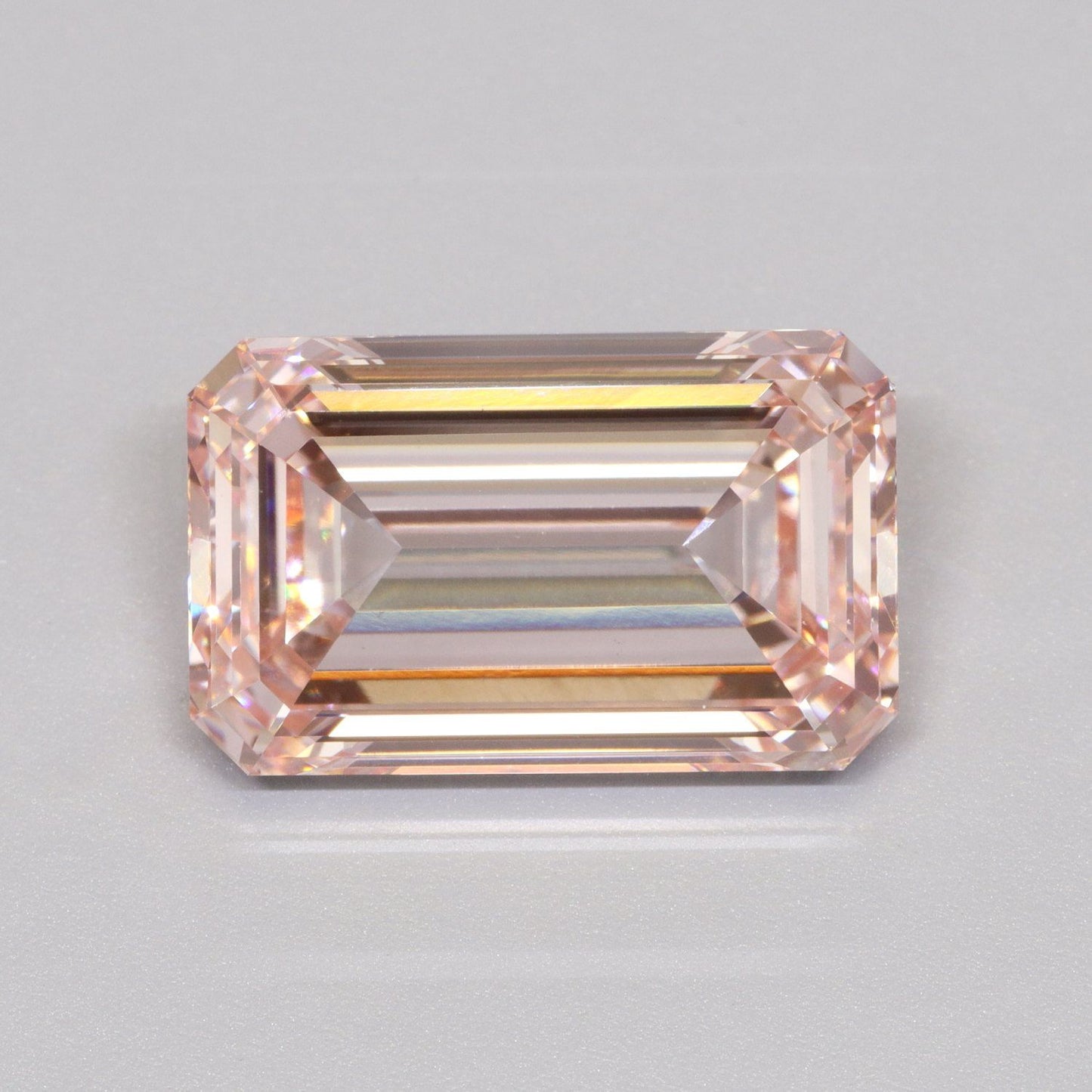 8.08ct Emerald Lab-Grown Diamond (Color: Fancy Intense Pink, Clarity: VS1)