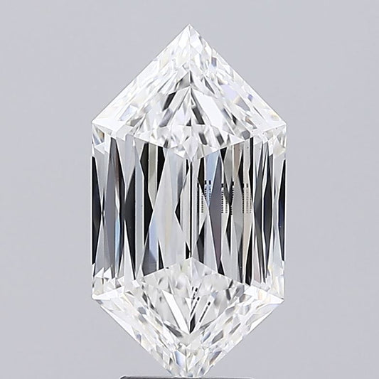 5.05ct Hexagonal Modified Brilliant Lab-Grown Diamond (Color: F Clarity: Vs 1)