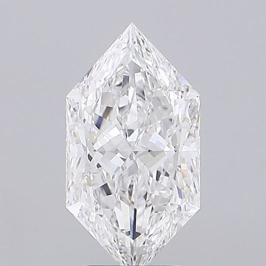 3.01ct Hexagonal Modified Brilliant Lab-Grown Diamond (Color: F Clarity: Vs 1)