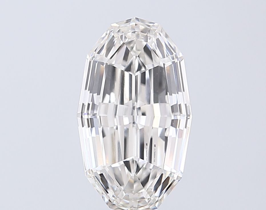 3.10ct Oval Polygon Step Cut Lab Grown Diamond (Color: F Clarity: VVS2)