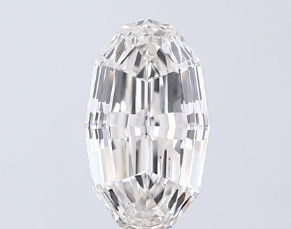 3.10ct Oval Polygon Step Cut Lab Grown Diamond (Color: F Clarity: VVS2)