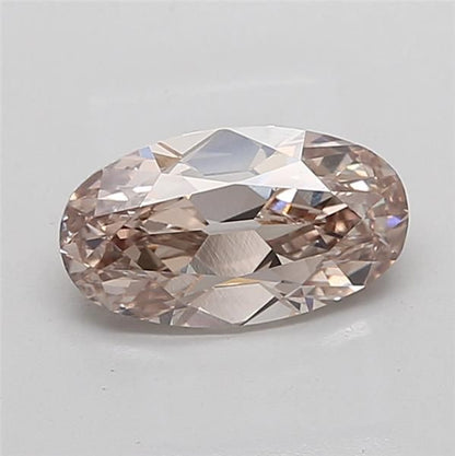 Oval 3ct Champagne Non-Certified Lab Grown Diamond (VS1 EX EX)