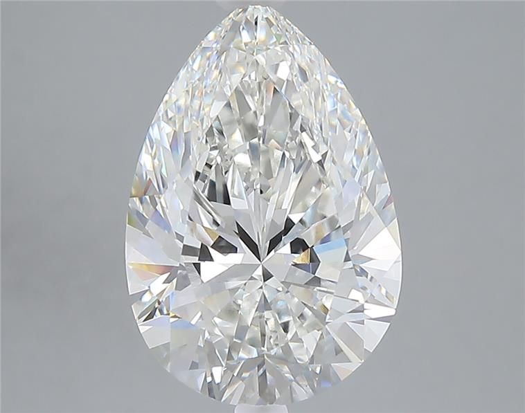4.07ct Pear Cut Non-Certified Lab-Grown Diamond (Color: G Clarity: VVS2)