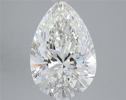 4.07ct Pear Cut Non-Certified Lab-Grown Diamond (Color: G Clarity: VVS2)