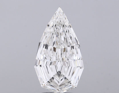 4.07ct Pear Step Cut Lab Grown Diamond (Color: F Clarity: VVS2)