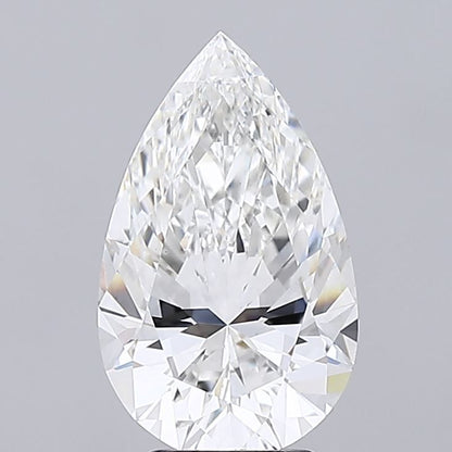 4.01ct Pear Cut Lab Grown Diamond (Color: F Clarity: VS1)