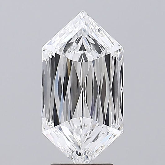 4.06ct Hexagonal Mixed Cut Lab Grown Diamond (Color: D Clarity: VVS2)