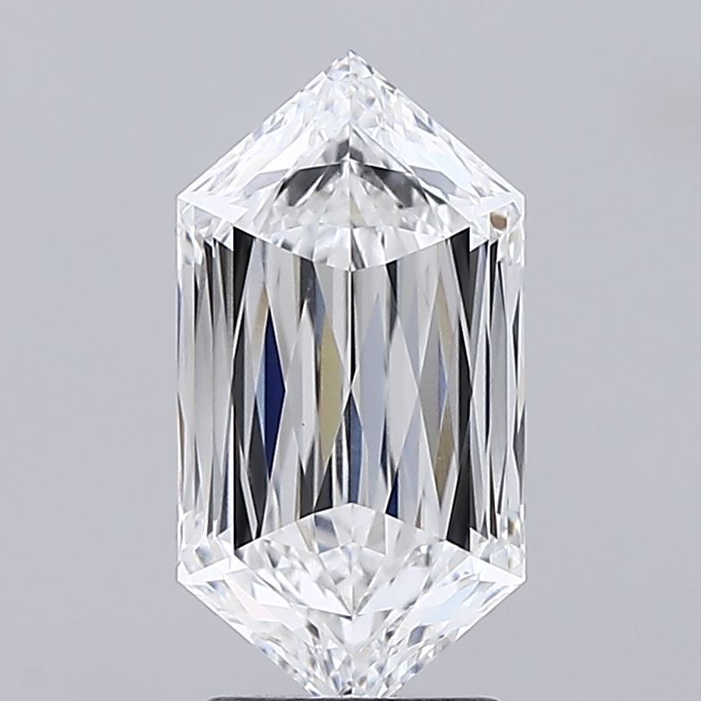 2.55ct Hexagonal Mixed Cut Lab Grown Diamond (Color: E Clarity: VVS2)