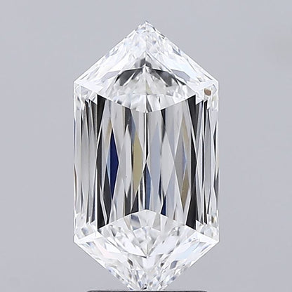 2.55ct Hexagonal Mixed Cut Lab Grown Diamond (Color: E Clarity: VVS2)