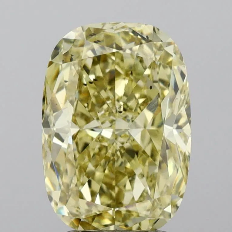 3.03ct Cushion brilliant Lab Grown Diamond (Colour Fancy Intense Yellow, Clarity SI1, IGI Certified)