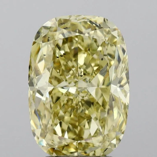 3.03ct Cushion brilliant Lab Grown Diamond (Colour Fancy Intense Yellow, Clarity SI1, IGI Certified)