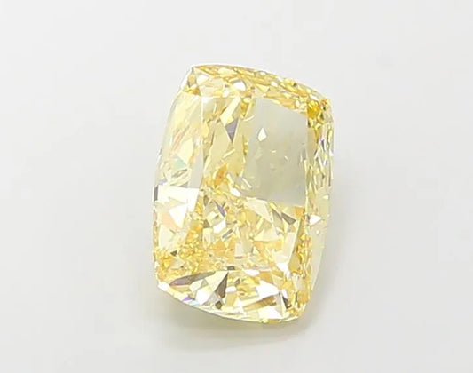 4.02ct Cushion modified Lab Grown Diamond (Colour Fancy Yellow, Clarity VVS2, IGI Certified)