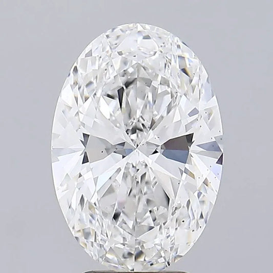 3.52ct Oval Lab Grown Diamond (Colour E, Clarity VS2, IGI Certified)
