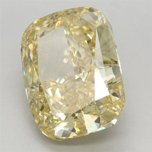 2.79ct Cushion modified Lab Grown Diamond (Colour Fancy Vivid Yellow, Clarity VS2, IGI Certified)