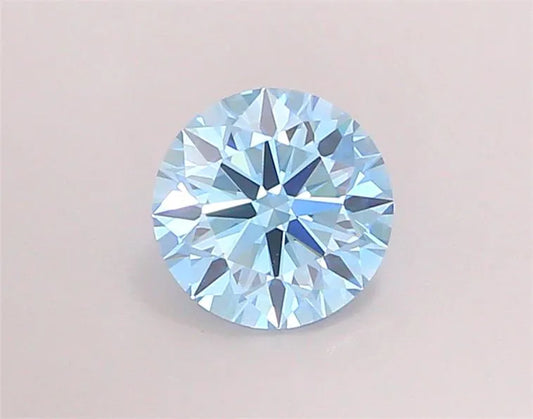 1.01ct Round Lab Grown Diamond (Colour Fancy Vivid Blue, Clarity VVS1, Cut ID, IGI Certified)