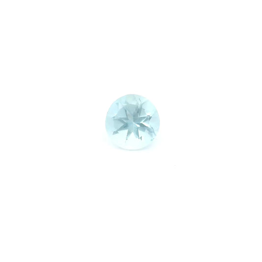 0.50ct Round Natural Aquamarine (Colour Blue, Clarity Eye Clean, Cut Faceted)