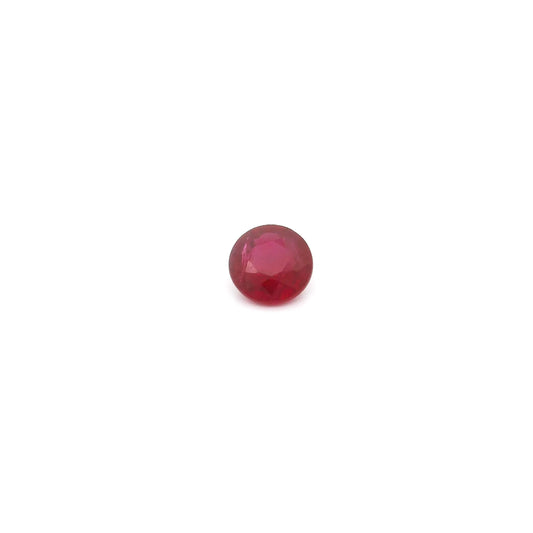 0.32ct Round Natural Ruby (Colour Red, Clarity Moderately Included, Cut Faceted)