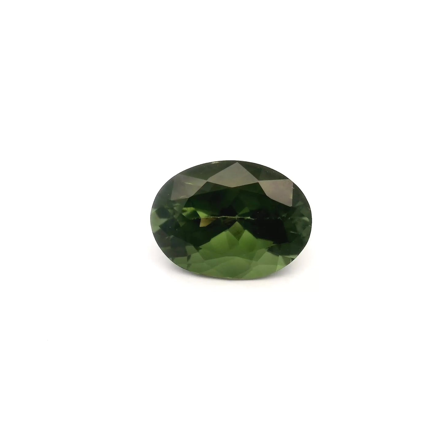 1.75ct Oval Natural Tourmaline (Colour Green, Clarity Slightly Included, Cut Faceted)