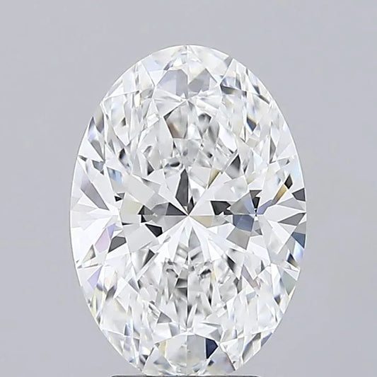 3.76ct Oval Lab Grown Diamond (Colour E, Clarity VVS2, IGI Certified)