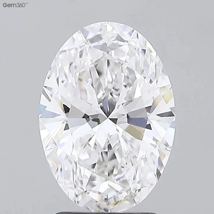 2.50ct Oval Lab Grown Diamond (Colour E, Clarity VS1, IGI Certified)