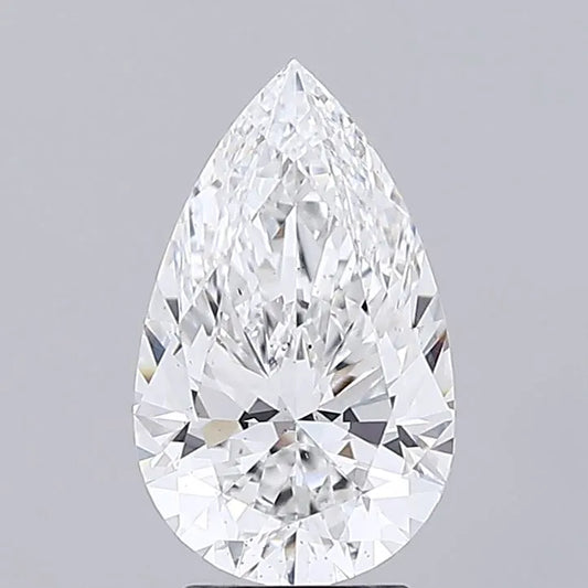 3.01ct Pear Lab Grown Diamond (Colour E, Clarity VS2, IGI Certified)