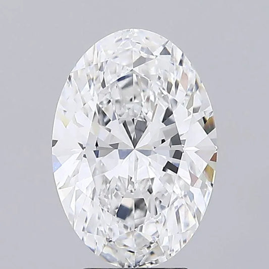 3.65ct Oval Lab Grown Diamond (Colour E, Clarity VVS2, IGI Certified)